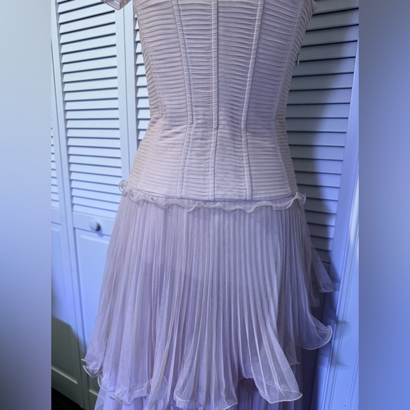 BCBG Maxazria Fabianna Rosewater One Shoulder Gown - Picture 10 of 13